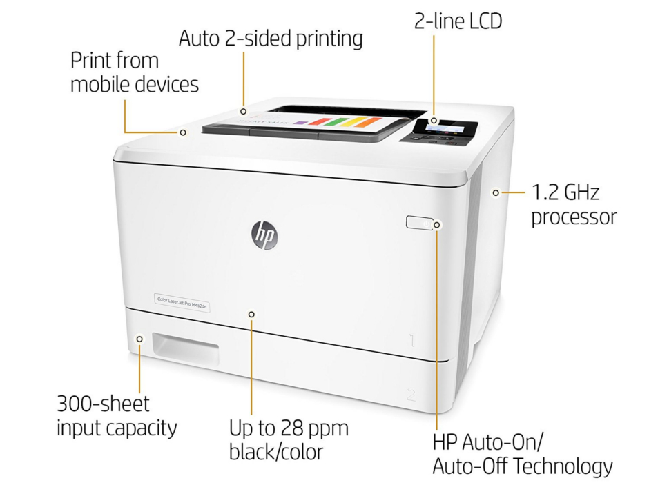 پرینتر لیزری تک کاره رنگی مدل HP Color LaserJet Pro M452dn - Image 5